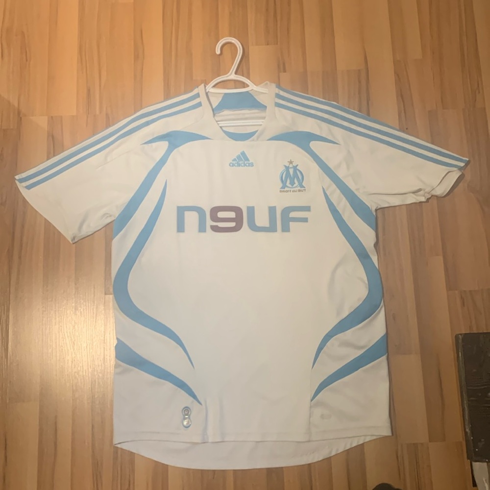 Olympique Marseille Home football shirt 2007 - 2008 JERSEY RARE FRANCE